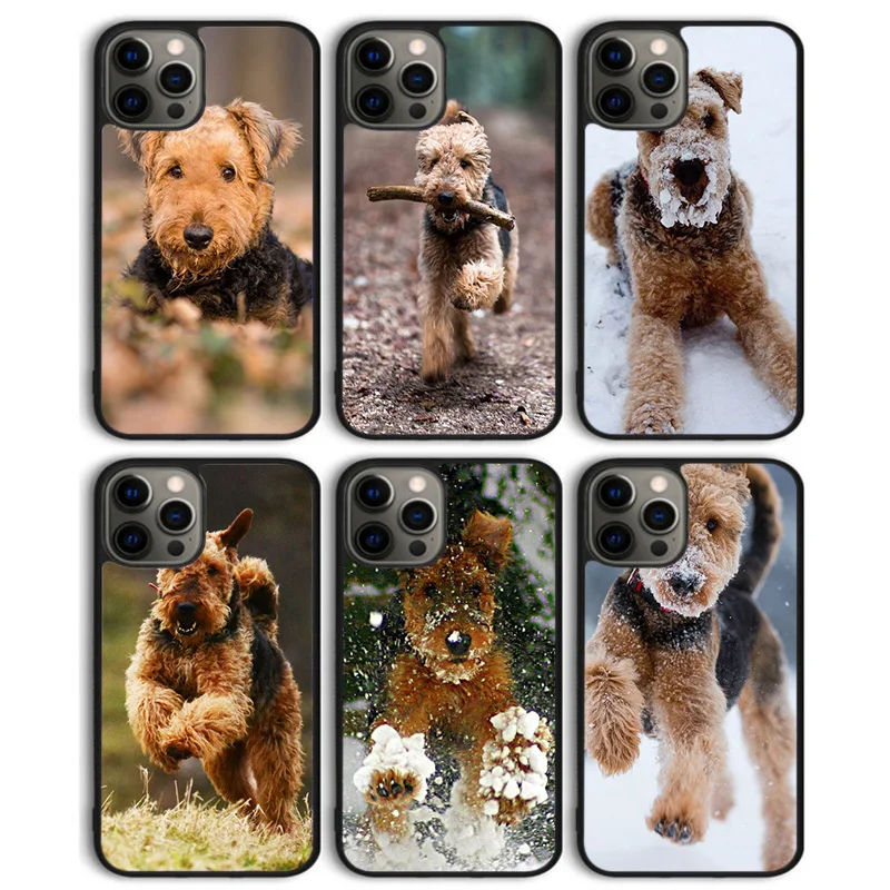 Funda trasera para teléfono con perro Airedale Terrier para iPhone 17 Air 16 15 14 13 11 12 Pro Max PlusS