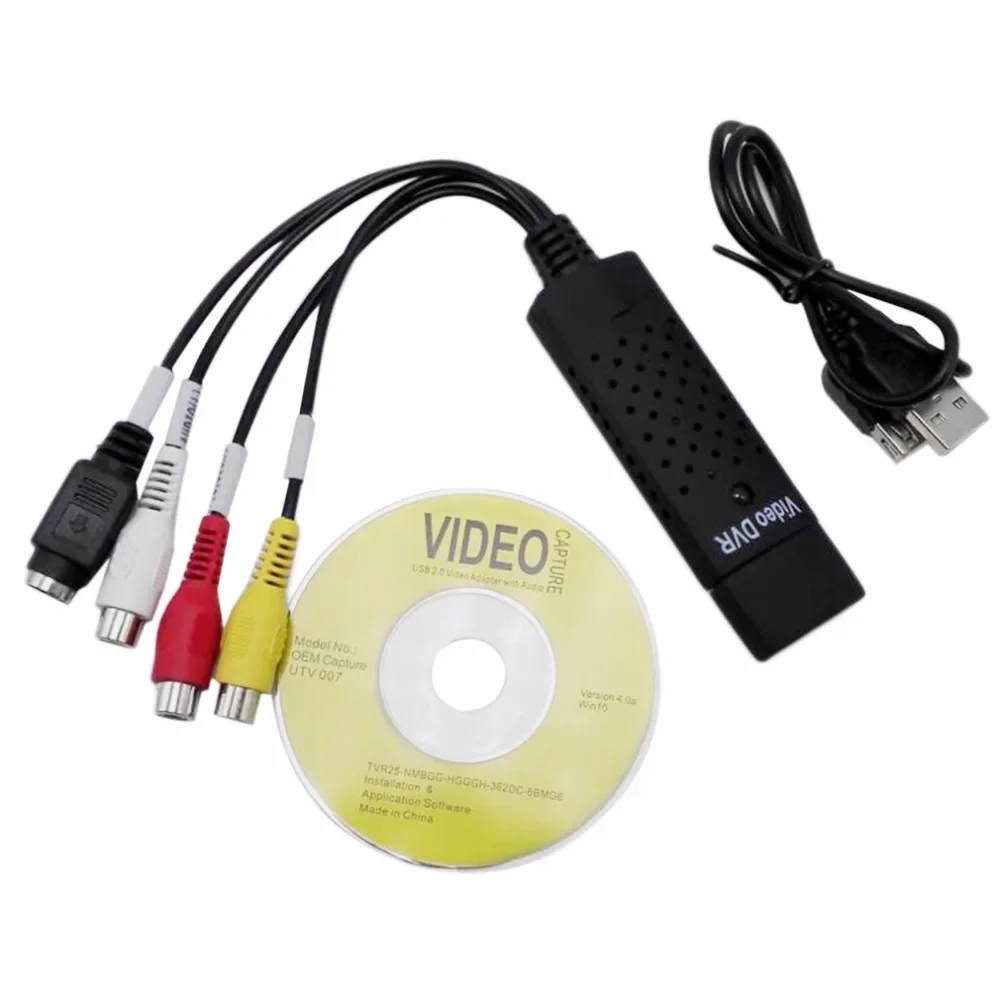 Easycap USB 2.0 Video TV DVD VHS DVR Adaptador de captura Dispositivo de captura de vídeo USB Soporte Win10 - imagen 5