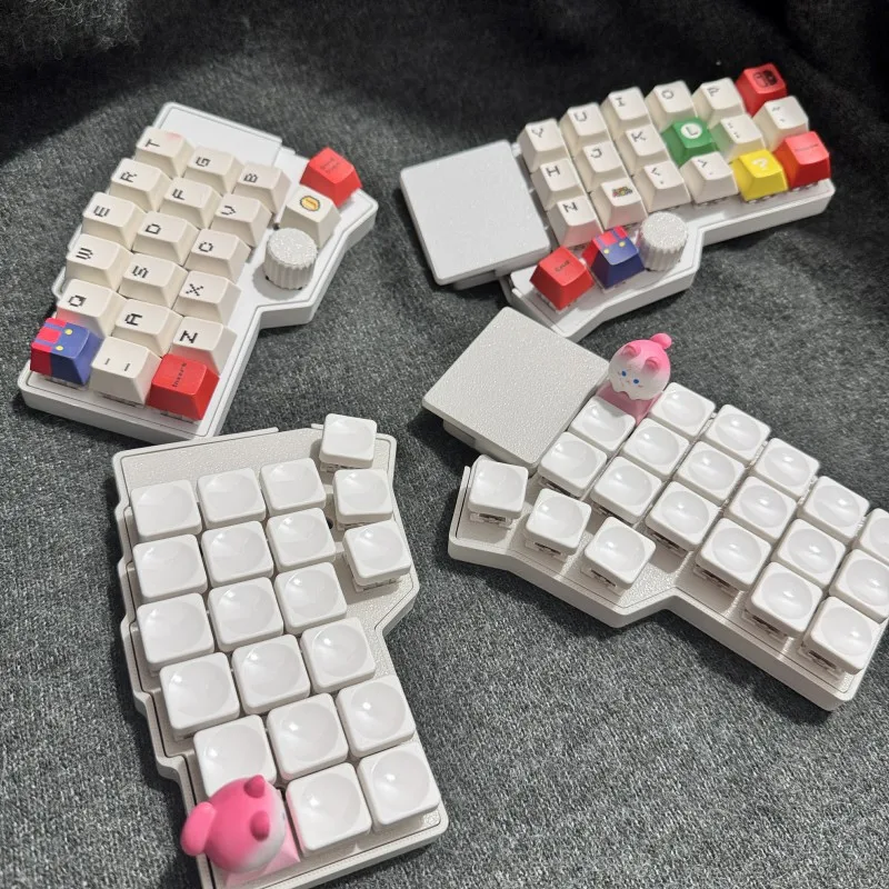 Nuevo Corne V4.1 36/42 Kit de teclado dividido personalizado RGB soporte ergonómico de intercambio en caliente a través de Procyon Touch Pad con perilla de ratón DIY MX - imagen 3