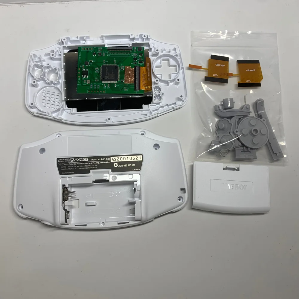 Instalación de pantalla GBA IPS completa/LED perfectamente centrado para NINTENDO GAME BOY ADVANCE - imagen 3