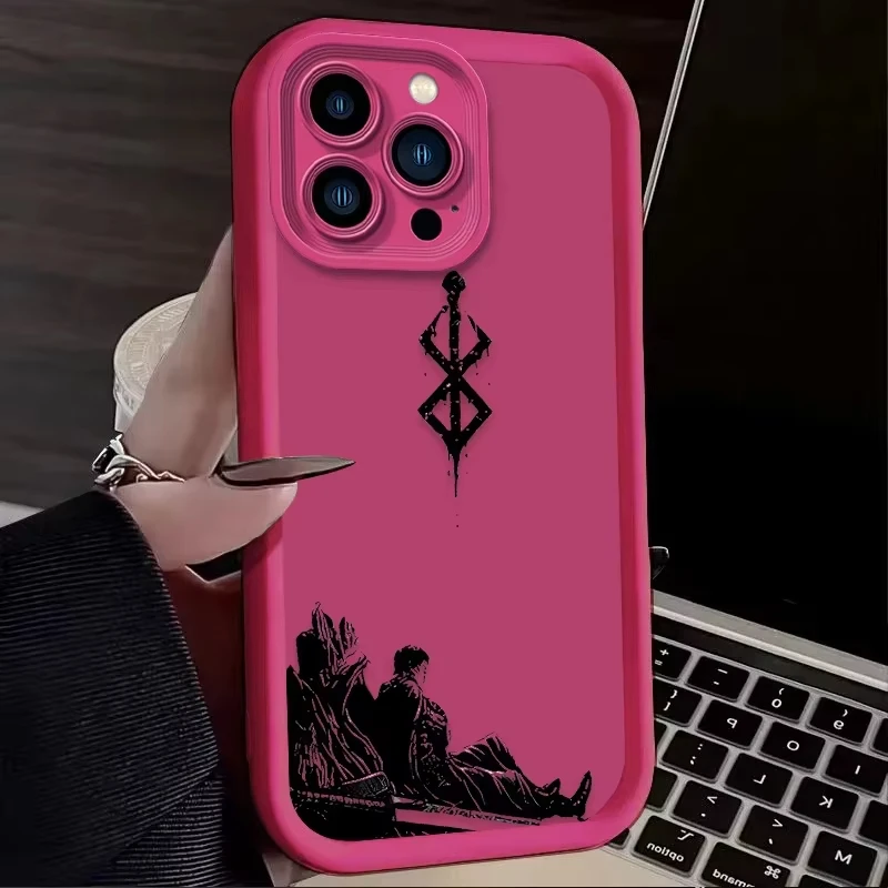 Funda de teléfono Cool B-Berserks de cómics para iPhone 17 16e 16 15 14 13 12 11 Pro Max XS Max XR 17Air, funda trasera de silicona a prueba de golpes - imagen 5