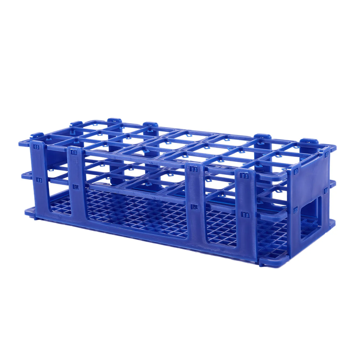 Caja de plástico azul con 21 agujeros, soporte para tubos de centrífuga de 50ML - imagen 3