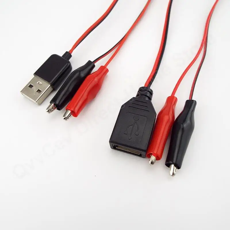 Pinzas de cocodrilo USB, cable macho y hembra a USB, Detector de voltaje de CC, amperímetro de capacidad, Monitor de medidor de potencia - imagen 5