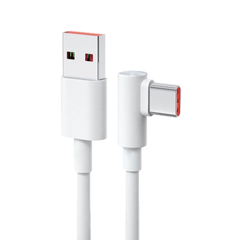 Cargador súper rápido USB Original Xiaomi 120W 6A para Mi 12 11 POCO X5 X4 Pro Redmi Note 8 9 10 11 Cable de carga tipo C de 90 grados - imagen 3