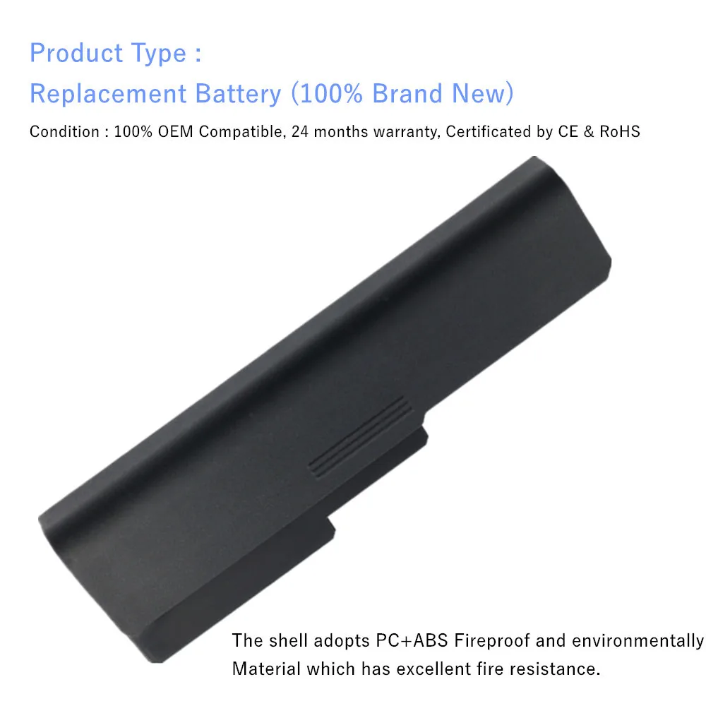 Juyaning batería del ordenador portátil para LENOVO IdeaPad V460 Z360 G455 G530 G555 G550 L06L6Y02 L08L6C02 L08L6Y02 L08N6Y02 L08S6D02 L08S6Y02 - imagen 3