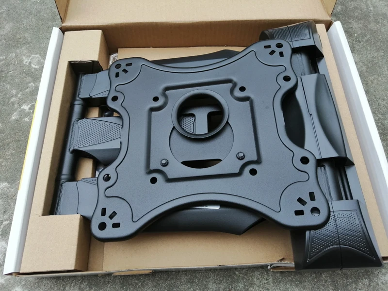 Soporte de pared para TV DF400 P4 de 32 a 55 pulgadas, retráctil, de 3 brazos, con movimiento completo, soporta 70 kg, articulado, con adaptador 400x400, oculta cables - imagen 2