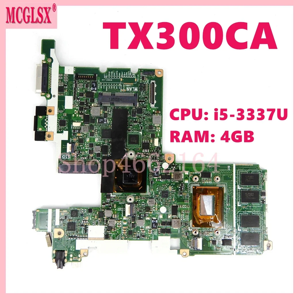 TX300CA con i5-3337U CPU 4GB-RAM placa base para ordenador portátil para For Asus TX300 TX300C TX300CA TX300K placa base 100% probado OK