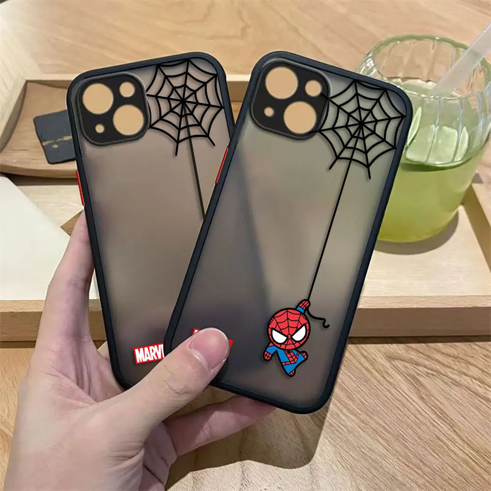 Funda de teléfono mate Marvel Spider-Man para HUAWEI P40 MATE 20 30 NOVA 3I 4 7 7I 6 Y70 Y70S Y6P Y9 HONOR 20 70 90 X7 X8 - imagen 2