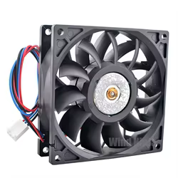 FFB0912VH ventilador de refrigeración de alta velocidad 92mm rodamiento de bolas doble 5000rpm DC12V 0.90A ventilador de servidor de CPU de chasis de 3 pines 9,2 cm 92x92x25mm
