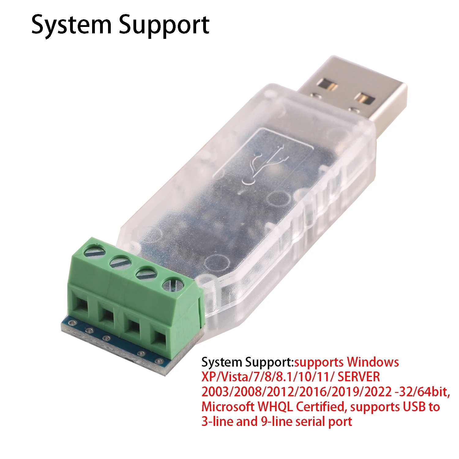 Bloque de terminales convertidor de adaptador de serie CH340 USB a 4 pines Dupont RS485 - imagen 5