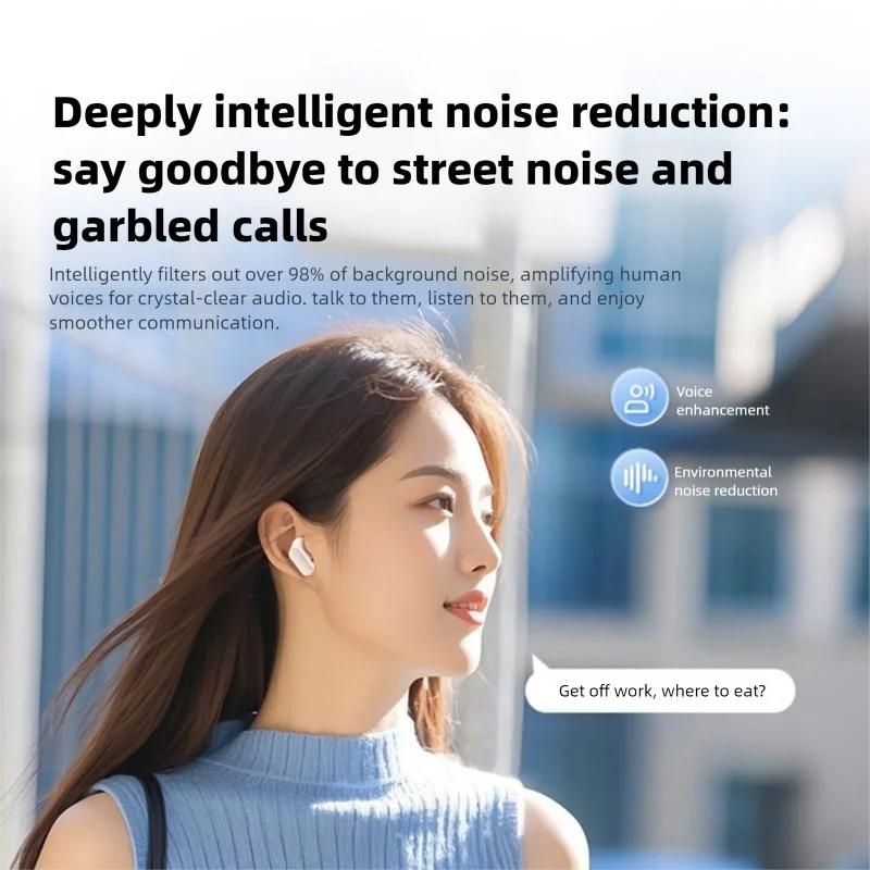 Traducción AI en tiempo Real, inalámbrico, Bluetooth 5,4, sonido HIFI, cancelación de ruido, traductor de voz inteligente para negocios - imagen 5