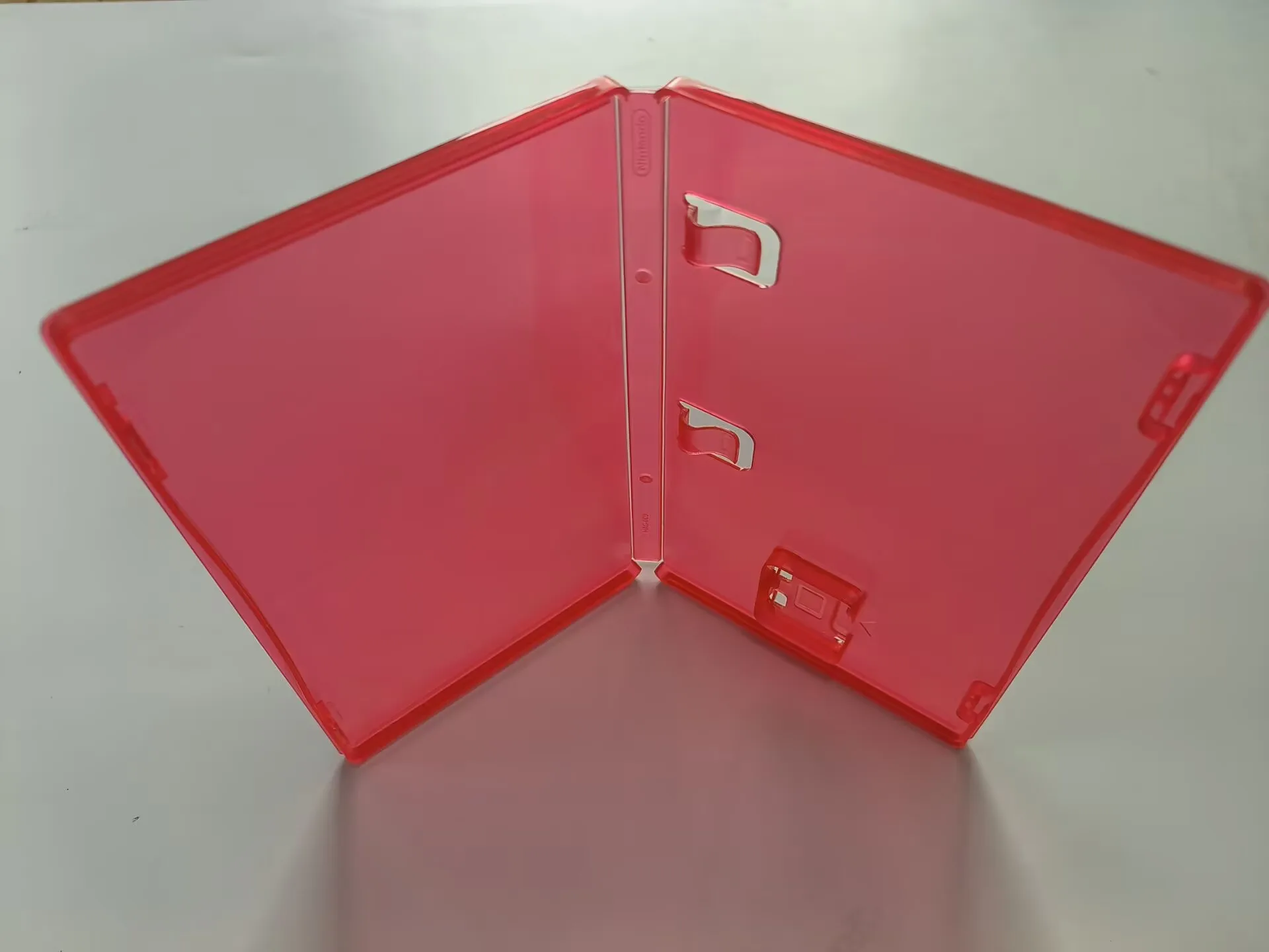 Para Nintendo Switch 2 Almacenamiento de juegos para Switch 2 Estuche para tarjetas de juego - Soporte para cartuchos rojo transparente