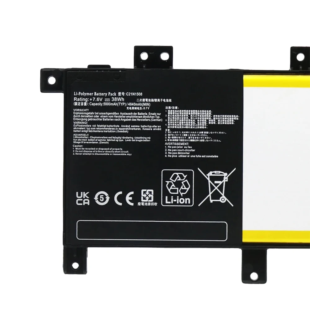 C21N1508 batería del ordenador portátil para ASUS X456U X456UA X456UR X456UV A456U X456UB X456UF X456UJ F456U F456UV K456U R457U 38Wh C21PQ9H - imagen 3