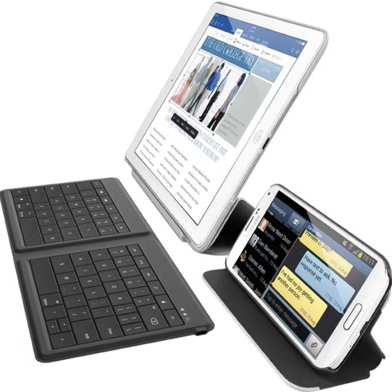 Teclado plegable inalámbrico Bluetooth modo Dual adecuado para tableta teléfono portátil ultraligero portátil accesorios personalizados regalo