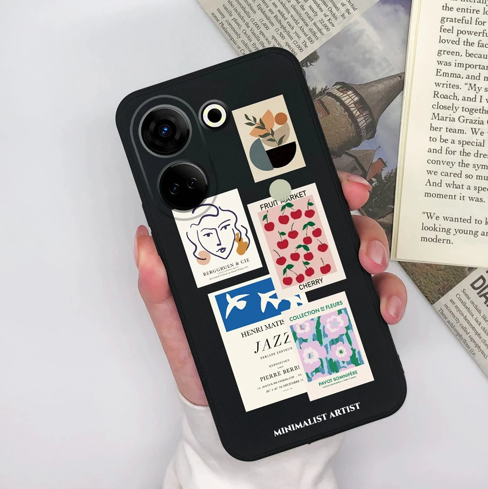 Funda de teléfono para Tecno Camon 20 Pro 4G 5G, carcasa de dibujos animados creativa, cubierta trasera protectora de silicona mate para Camon20 20Pro, regalo - imagen 4