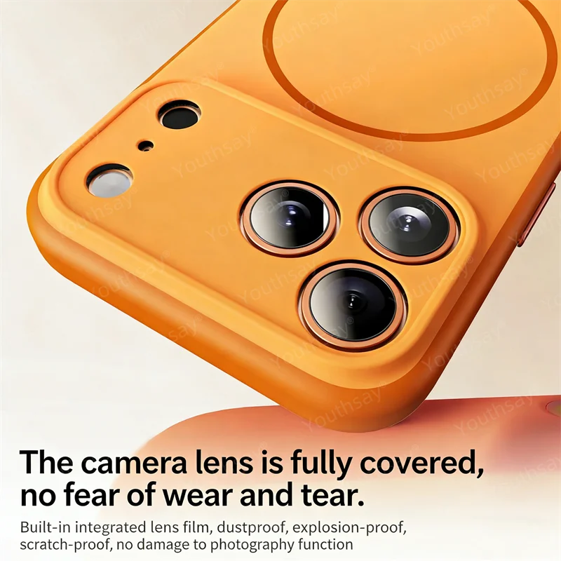 Para Magsafe funda de carga inalámbrica magnética para Samsung Galaxy S26 Ultra S25 S24 Plus Fundas a prueba de golpes TPU funda dura para teléfono de PC - imagen 5