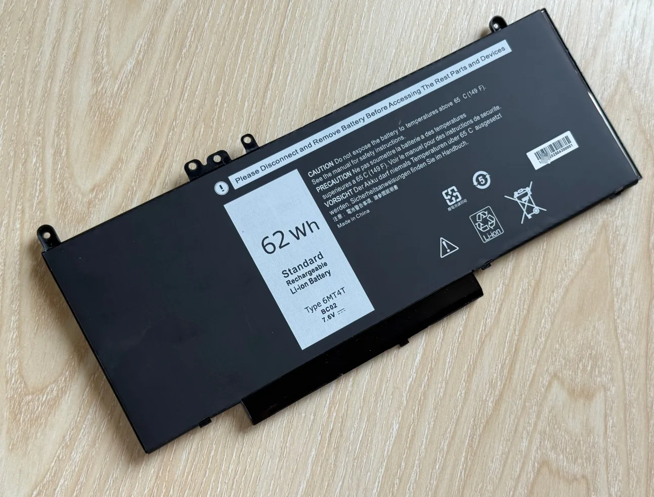 Batería Original Dell Latitude E5470 / E5570 – 62Wh 7,6V - imagen 4