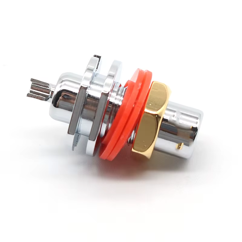 GRFA Conector hembra RCA chapado en rodio – Gama panel chasis audio - imagen 4