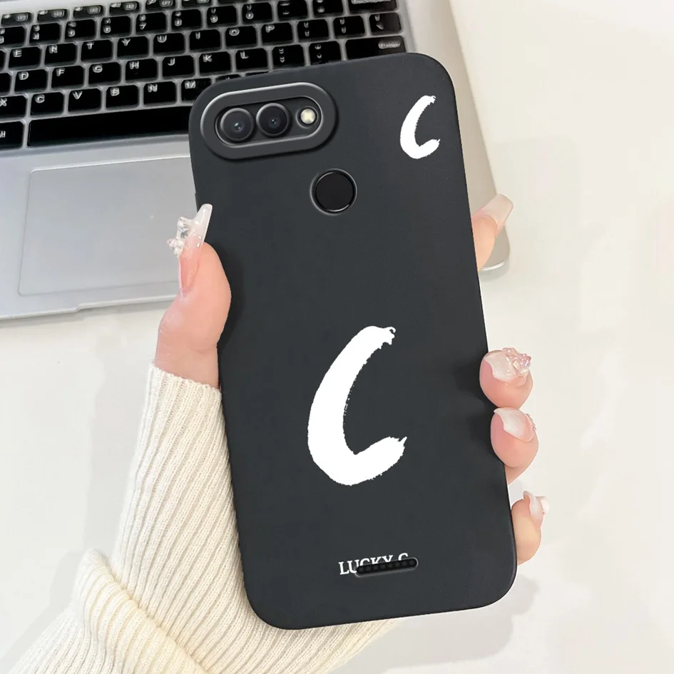 Para Xiaomi Redmi 6 6A funda bonita A Z letras en inglés protección de cámara de silicona suave TPU contraportada para Xiomi Redmi6 Redmi6A Capa - imagen 2