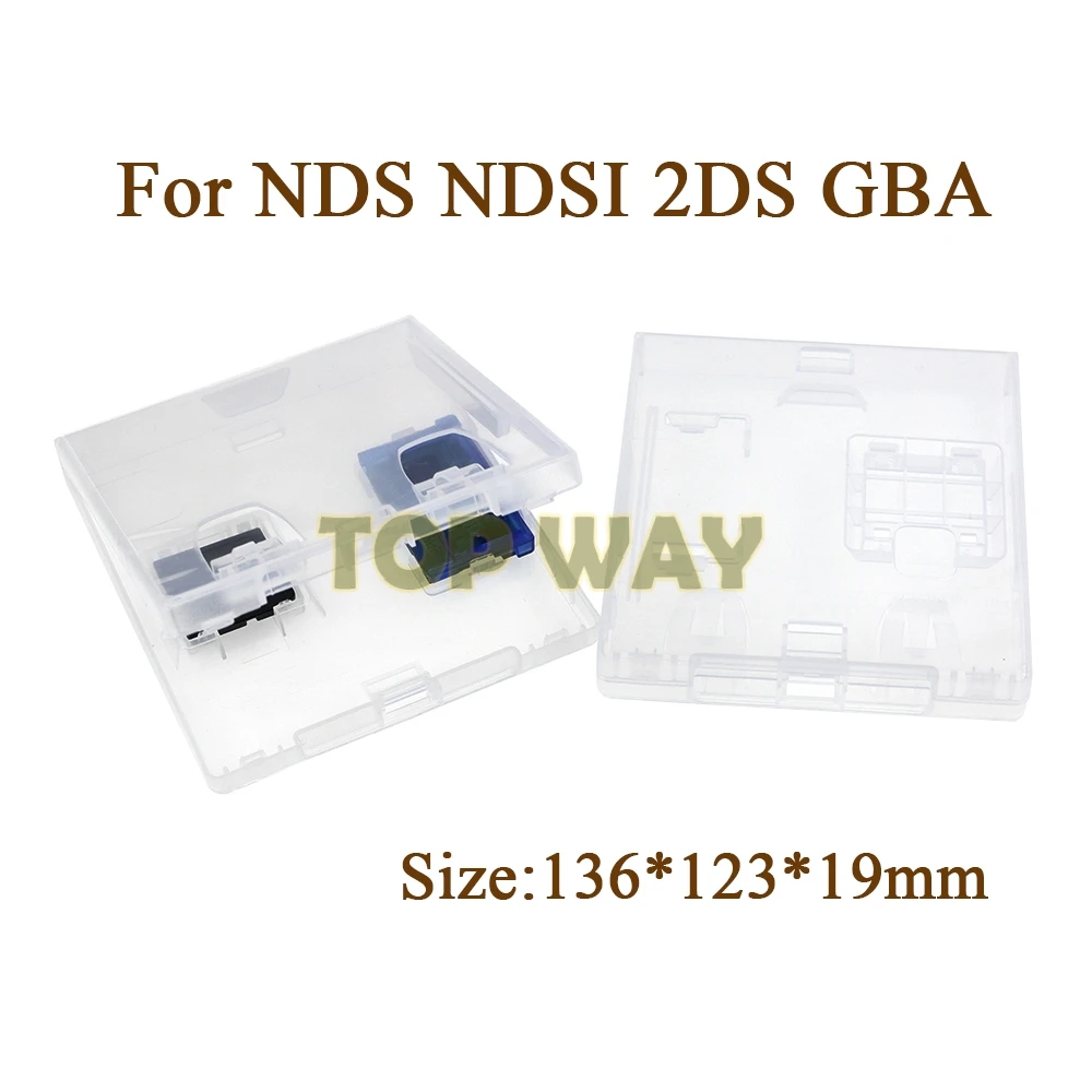 Caja de almacenamiento de tarjetas de juego de plástico NDS PP, caja de almacenamiento transparente para NDSI 2DS GBA, carcasa protectora dura a prueba de golpes, 1 ud.