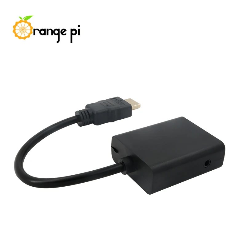 Cable naranja Pi HDMI a VGA de 17cm, línea de transmisión anti-interferencias, funciona con Monitor de hasta 720P - imagen 3