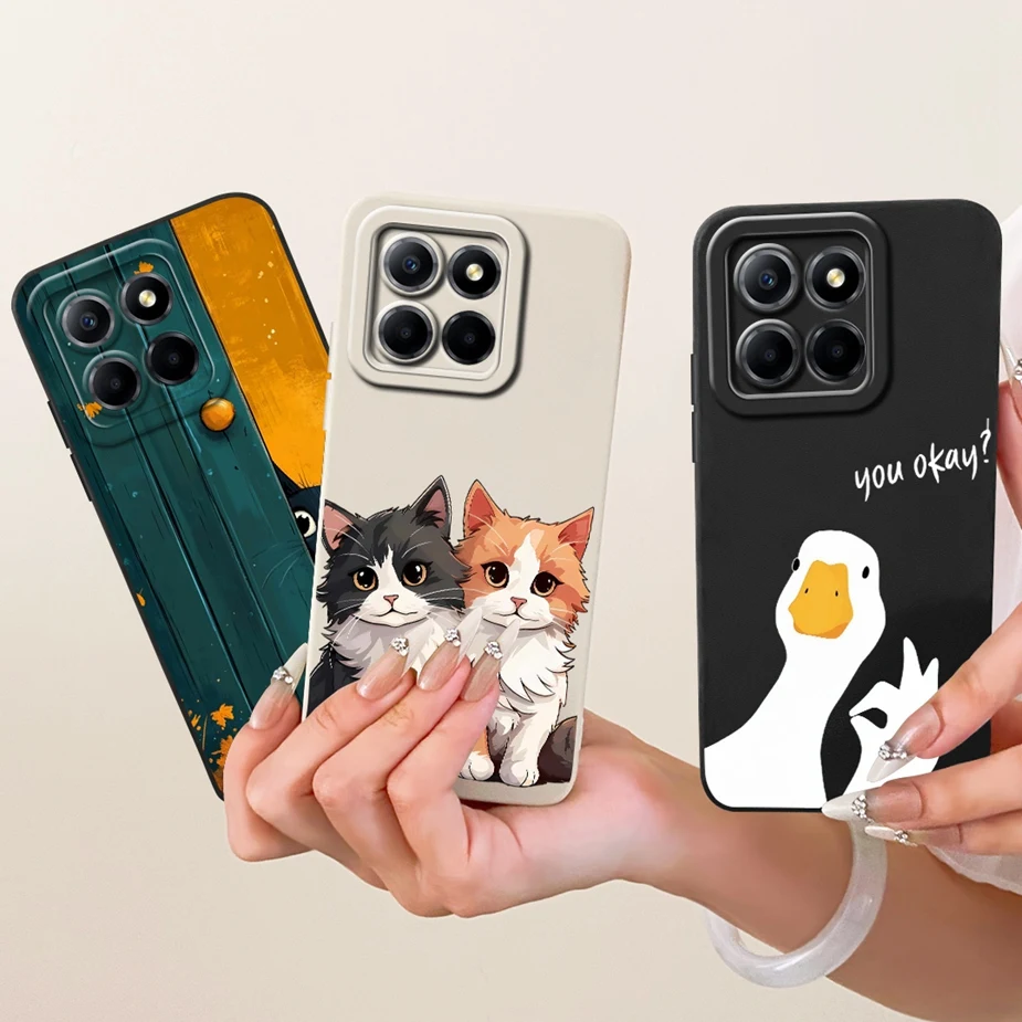 Para Honor X8 5G funda VNE-N41 lindo conejo cubierta de dibujos animados a prueba de golpes funda de teléfono para Honor X6 X8 4G HonorX6 HonorX8 Fundas suaves bolsas - imagen 4