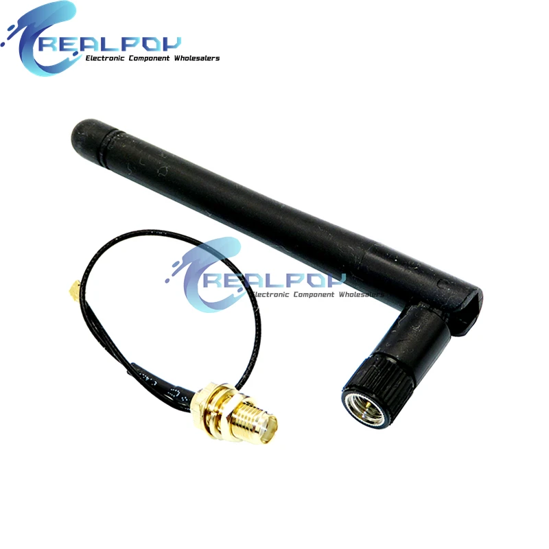 Módulo serie Wifi ESP8266 ESP-07 con antena SMA inalámbrica de 11cm 2,4G, ganancia de 2dB 2,5dB para Cable adaptador NRF24L01 PA de 20cm - imagen 4