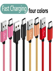 Cable USB-A a USB-C Trenzado de Carga Rápida y Datos