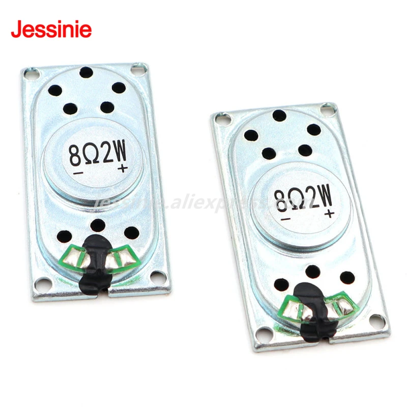 2 unids/lote 2040 8R 2W altavoz para portátil bocina de carcasa de hierro altavoz magnético interno 8 Ohm 2 vatios 20x40MM - imagen 2