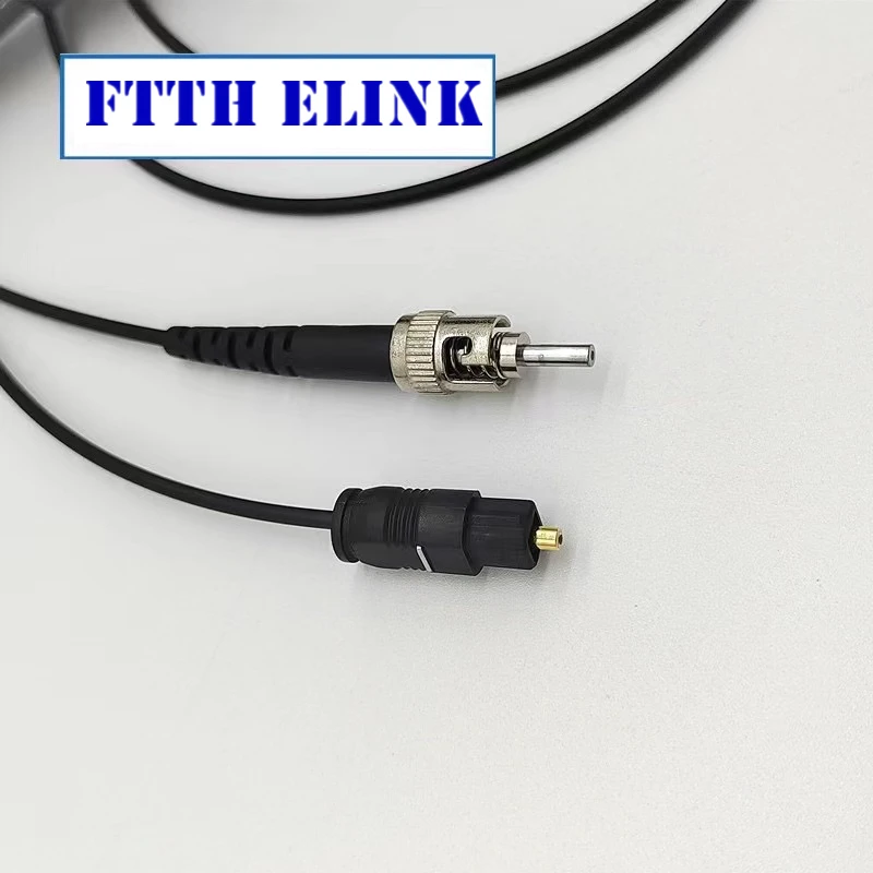 Puente de parches de fibra óptica digital ST-Toslink 1m 2m 3M Cable de audio, máquina textil, fibra de plástico, POF, SPDIF ÓPTICO, 2