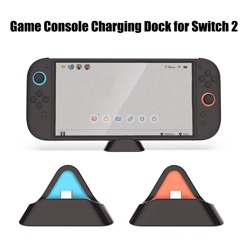 Base de carga portátil con puerto tipo C y soporte para todos los modelos de interruptor que incluyen Switch 2/Switch/Switch OLED y Switch Lite