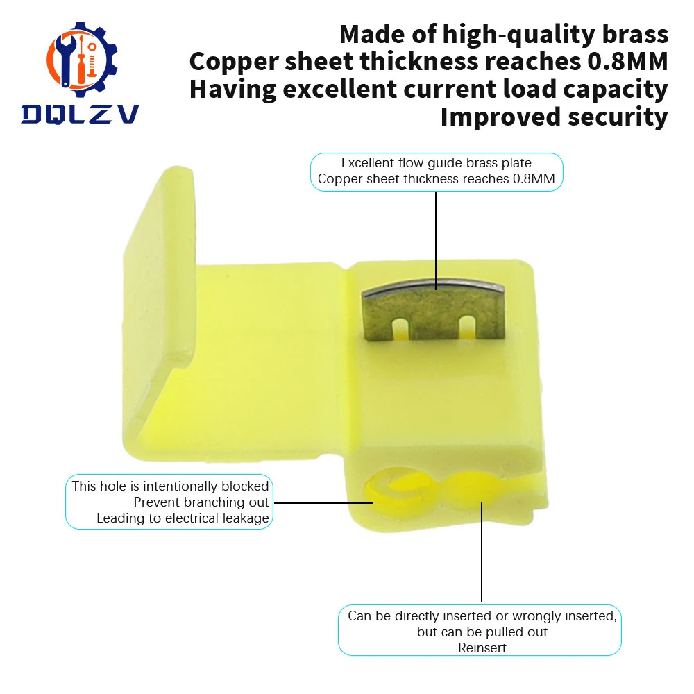Conectores de Cable Scotch Lock, terminales de empalme rápido eléctrico, crimpado no destructivo sin línea de ruptura AWG 22-18 - imagen 4