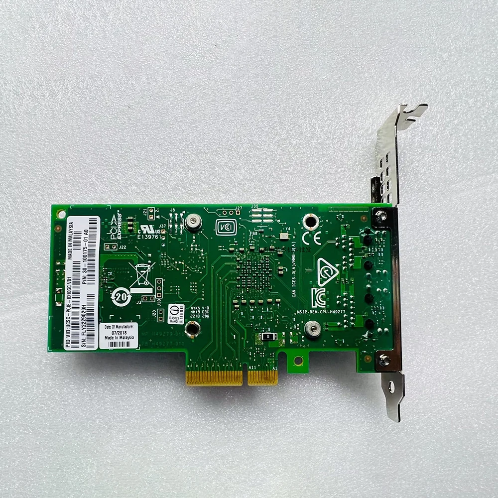 Para adaptador de red eléctrica dual Cisco de 10 Gigabits UCSC-PCI-ID10GC V01 30- 100175 -01 X550-T2 Sensor de señal de control de interruptor - imagen 4