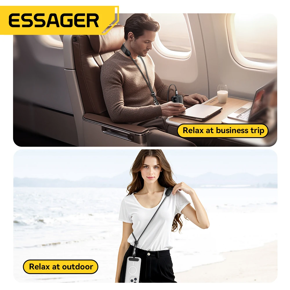 Essager-Cable USB C de masaje PD100W, carga rápida para iPad, Macbook, iPhone 17, 16, 15, Cable de datos tipo C a tipo C para Samsung y Xiaomi - imagen 5