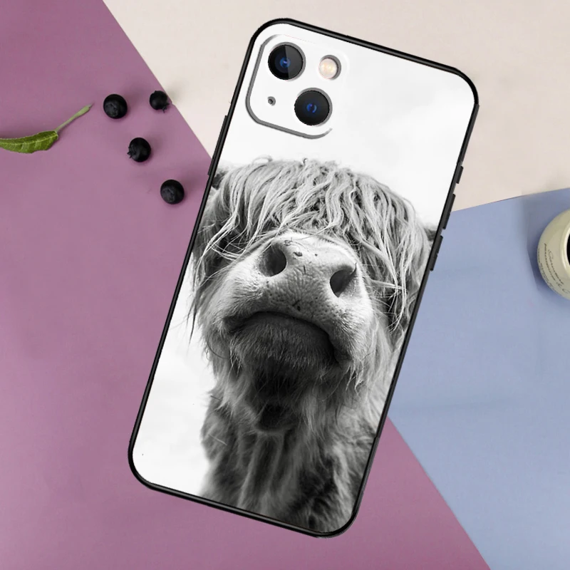 Highland Cows funda de teléfono para iPhone, 11, 12, 13, 14, 16, 15 Pro Max, Mini, 7, 8 Plus, X, XR, XS, Max - imagen 4