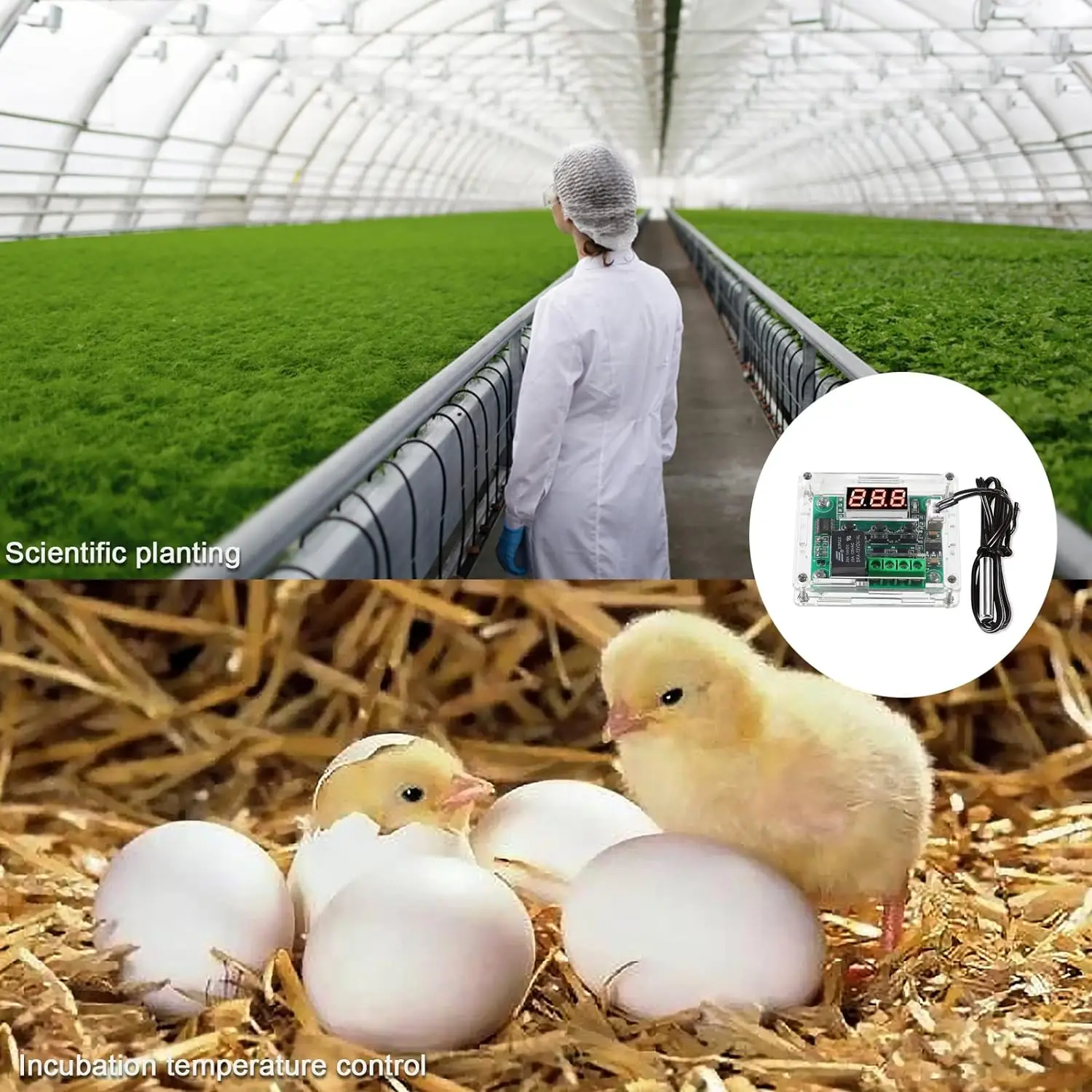 Módulo controlador de temperatura de 2 piezas con estuche, módulo de termostato digital con pantalla LED XH W1209 con sonda NTC impermeable -50 ~ 110 ℃ - imagen 5