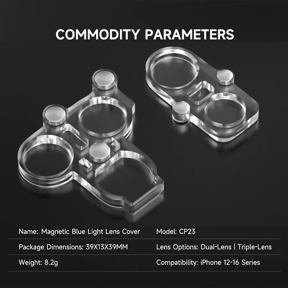 Protector de lente de luz azul magnética mecánica para IPhone serie 12-16, protección de lente de reparación, herramienta resistente al desgaste y a los arañazos - imagen 5