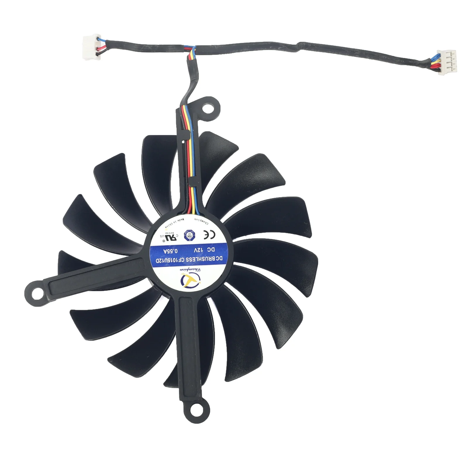 Ventilador enfriador de 87MM CF9015U12D 95MM CF1015U12D RX6800 para XFX Speedster QICK MERC 319 AMD Radeon RX 6900 6800 XT Ultra GPU - imagen 4