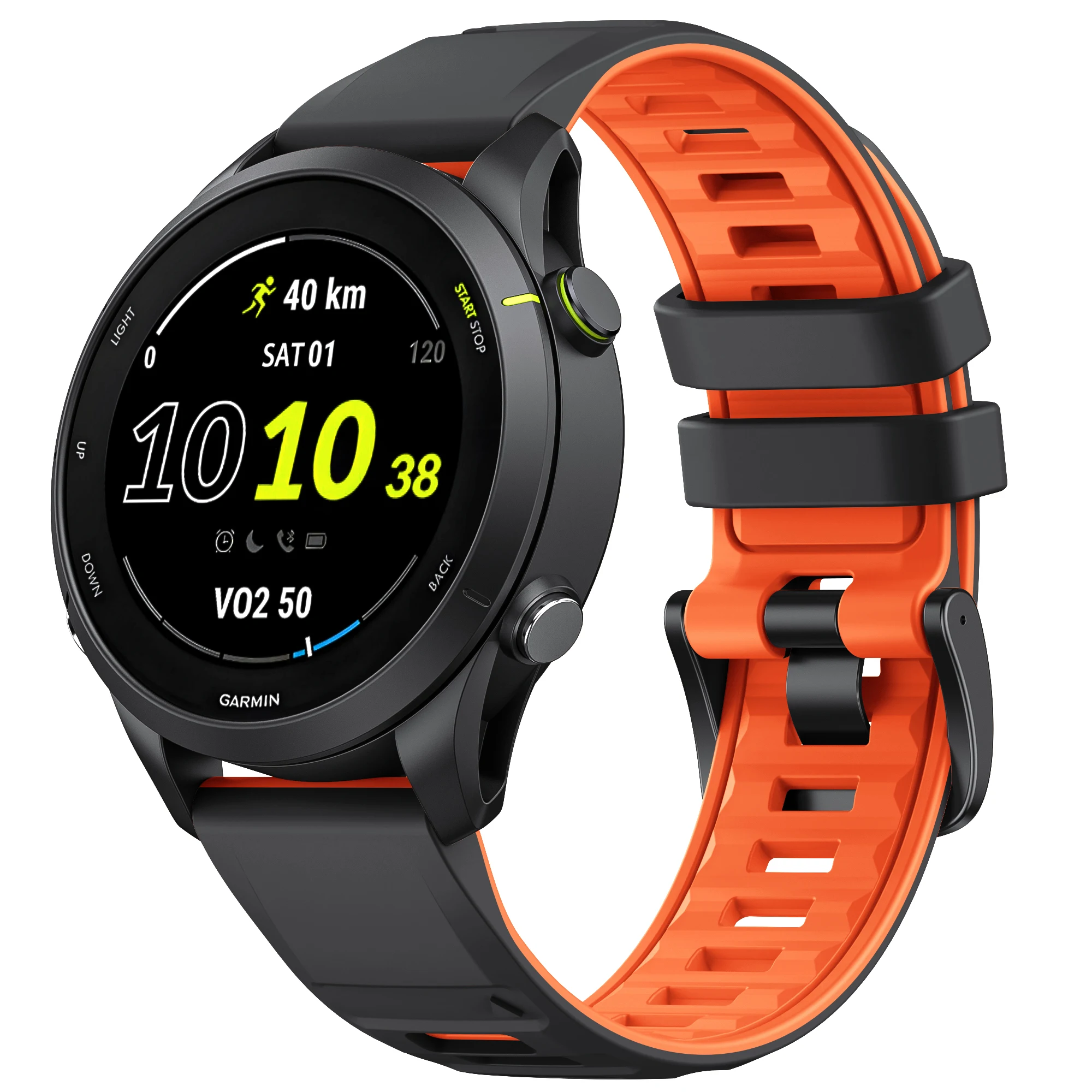 Correa de reloj Universal de 22mm, correa de silicona de 22mm para Garmin Forerunner 255/265 para pulsera Garmin vivoactive 4 Venu2 - imagen 2
