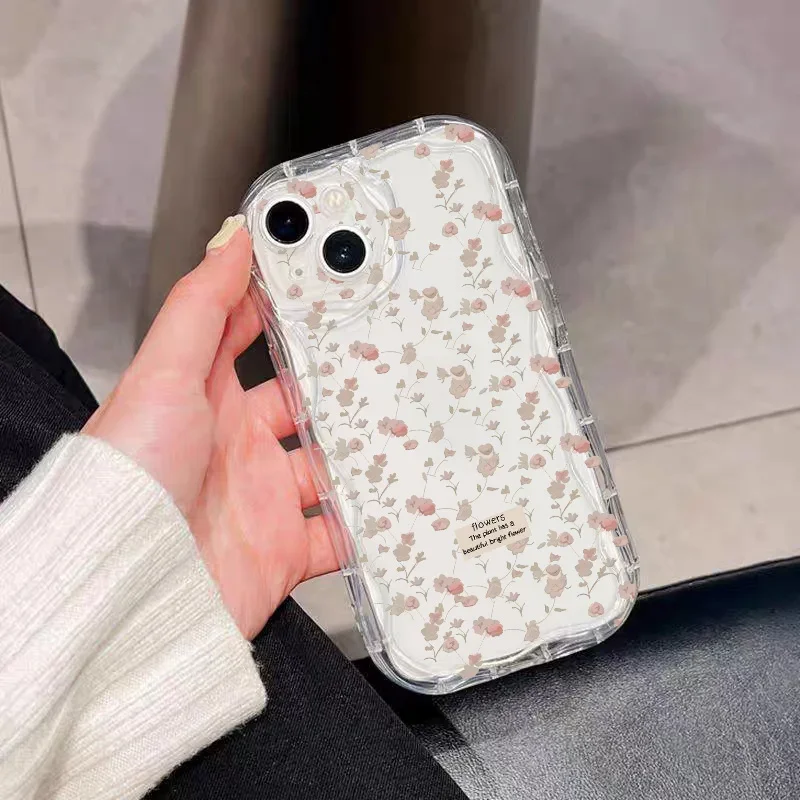 Funda transparente con flores rosas para Motorola Moto Edge 50 Fusion PRO ULTRA 5G G84 G05 G14 G34 G35 G52 G15 G54 G22 G75 de silicona - imagen 4