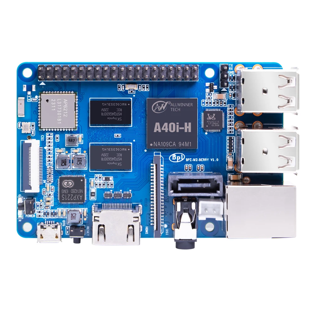 Banana Pi BPI-M2 Berry, Allwinner A40i, CPU Quad-core Cortex -A7, 1 GB DDR3, - imagen 2