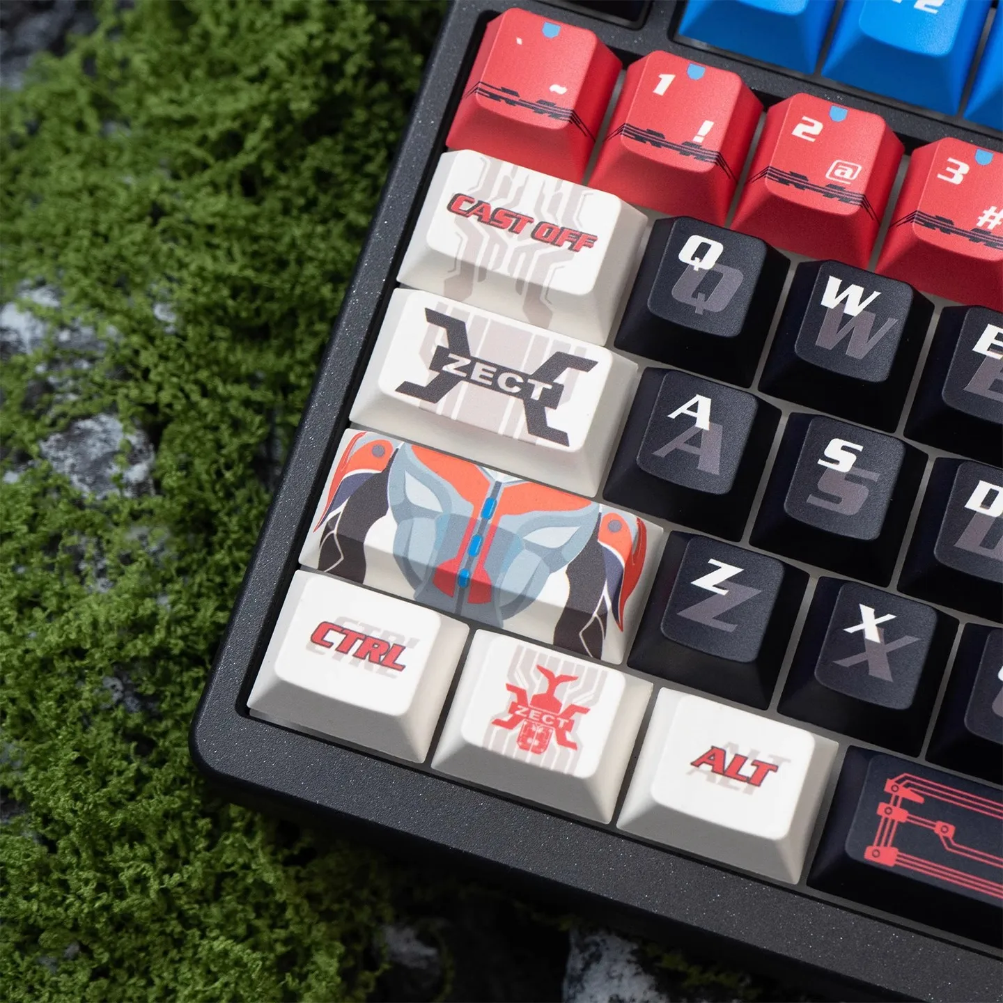 GMK valiente guerrero mecánico 132 teclas PBT tinte subcama teclas perfil de cereza con 2.25U 2.75U 3U 7U barra espaciadora ISO Enter - imagen 5