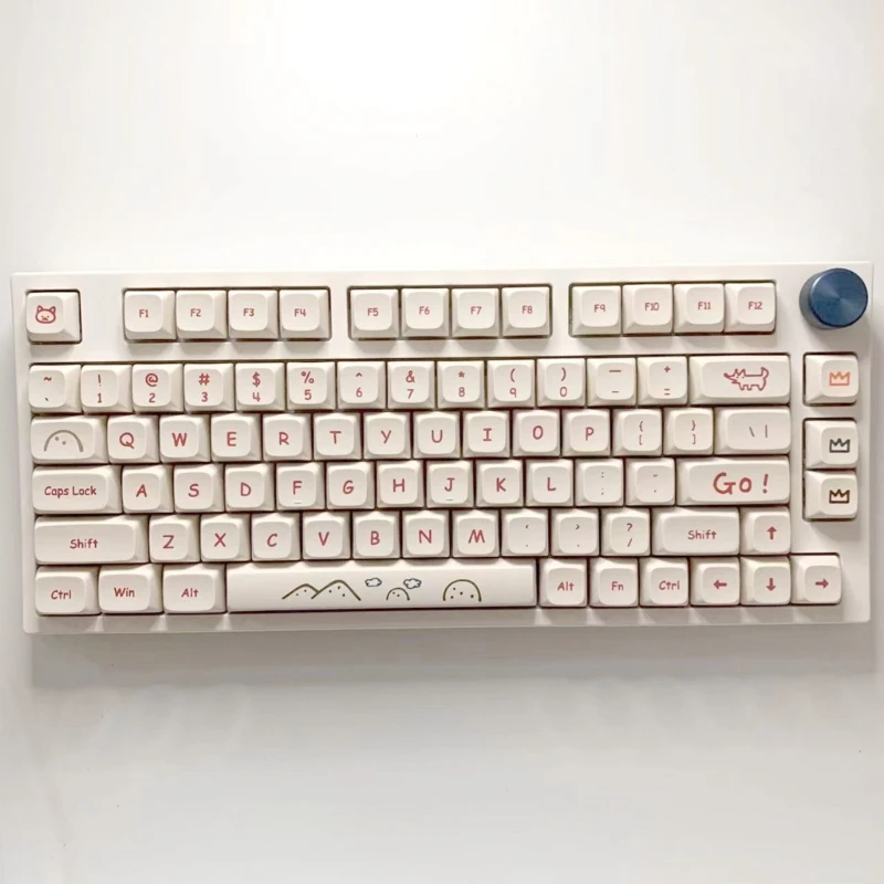 Teclas personalizadas de dibujos animados, teclas de perfil PBT XDA para Cherry MX Switch, envío directo, 129 - imagen 5