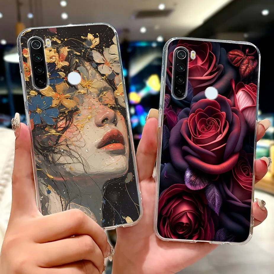 Para Xiaomi Redmi Note 8 funda Note 8T Cool Dragon moda cubierta pintada funda de silicona suave para Redmi Note 8 Pro Note8 2021 Fundas - imagen 2