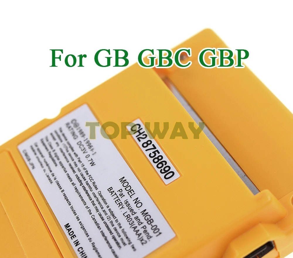 5 uds para consola de juegos GB GBC GBP nuevas etiquetas pegatinas traseras reemplazo para Gameboy Advance GBA pegatina de carcasa - imagen 2