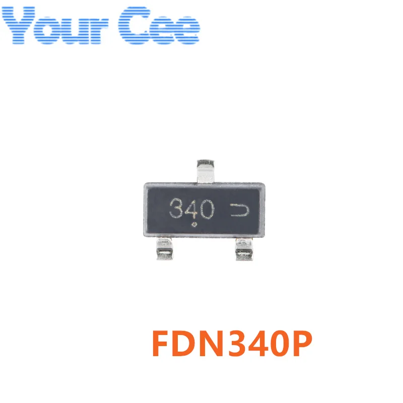 50 Uds FDN340P FDN335N FDN338P SOT-23 MOS (transistor de efecto de campo) Chip