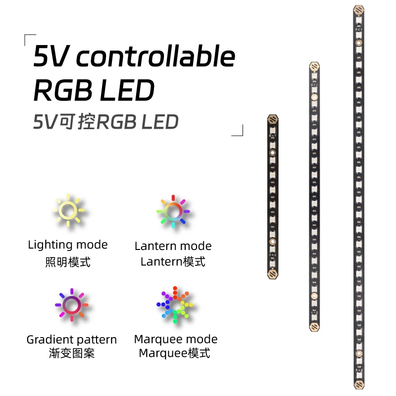 Mellow 2 uds Kit PCB de luz diurna 5V RGB/barra LED blanca para impresora 3D Voron 0,1/0,2 Voron 2,4 Trident 350/300/250 micras + barra de lámpara - imagen 3