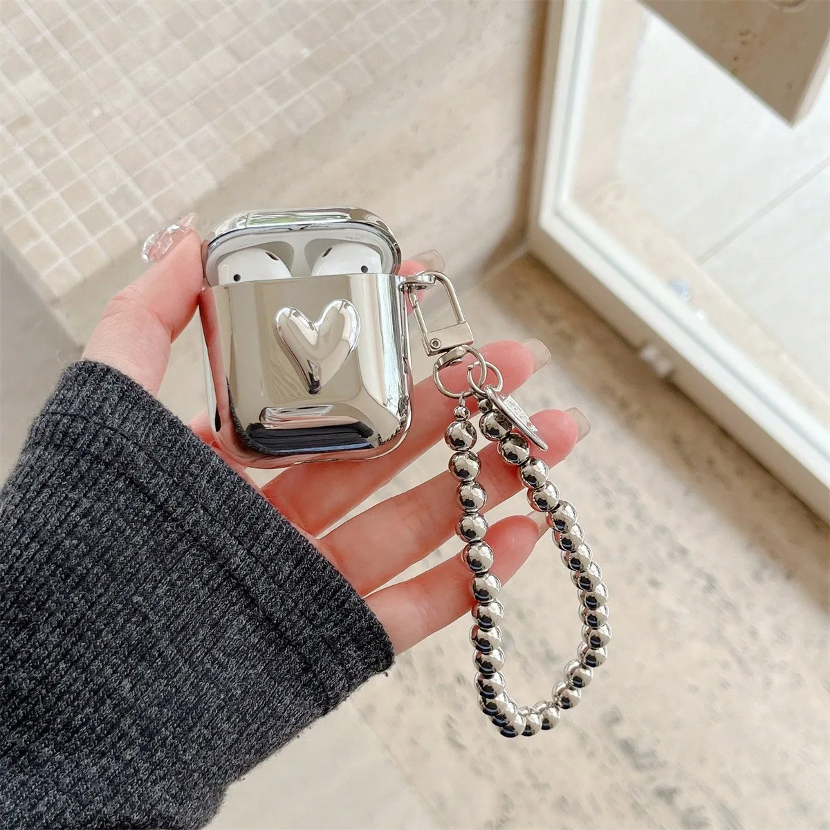 Apple AirPods 1/ 2/ 3/4/ Pro 2 보호 커버용 이어폰 케이스 love 헤드폰 액세서리 보호 상자 - imagen 5