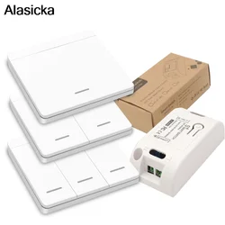 Interruptor de pared inalámbrico RF para LED y ventilador con receptor