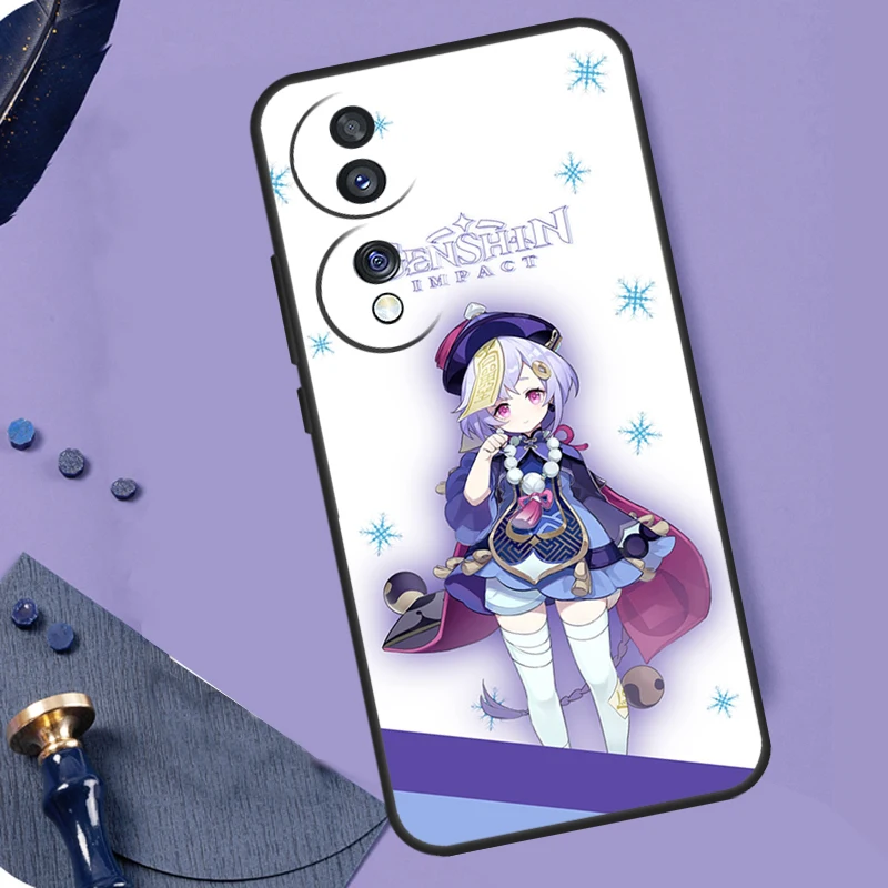 Genshin-funda Qiqi de impacto para Honor 70 90 50 Lite 200 400 Pro X9a X9b X9c X9d X8a X8b X8c Magic 7 5 6 8 Pro Coque - imagen 4